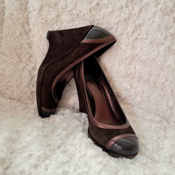 COACH NWT WEDGE HEELS Kerryann style - Picture 10 of 13